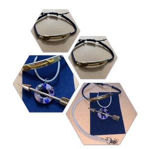 🔥5/$20🔥 Arrow Necklace and Macrame Bracelet New and Handmade